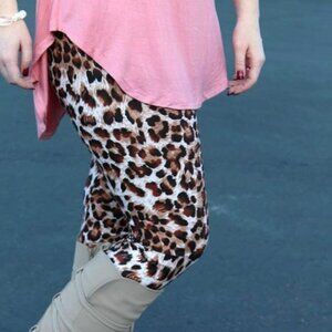 Leopard Cheetah Animal Print Leggings Soft Comfy